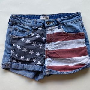 American Flag Denim Shorts from Forever 21.